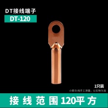 紫铜接线端子DT-25平方电缆铜鼻子 闭口堵油线耳