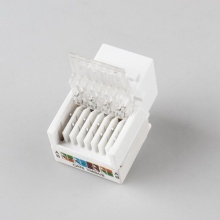 白色六类网络模块电脑keystone网线模块RJ45